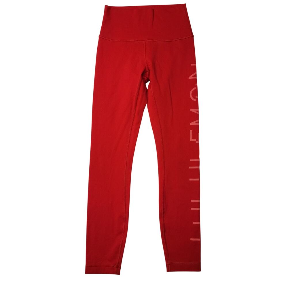 Lululemon Red Lunar New Year Wunder Under Leggings Size 4